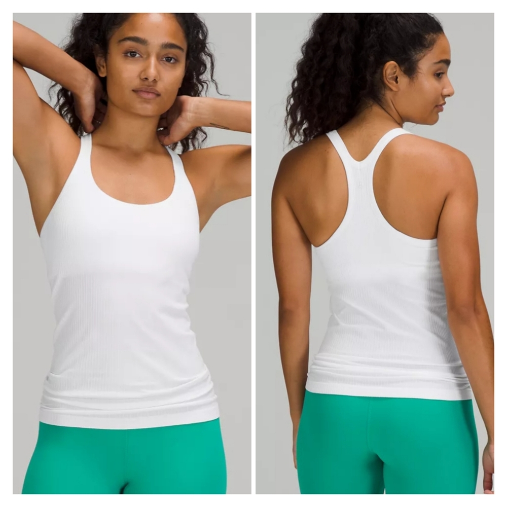 Lululemon Ebb to Street Tank Top sz 12 white